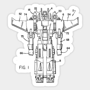 Starscream Transformers Movie Original Patent Sticker